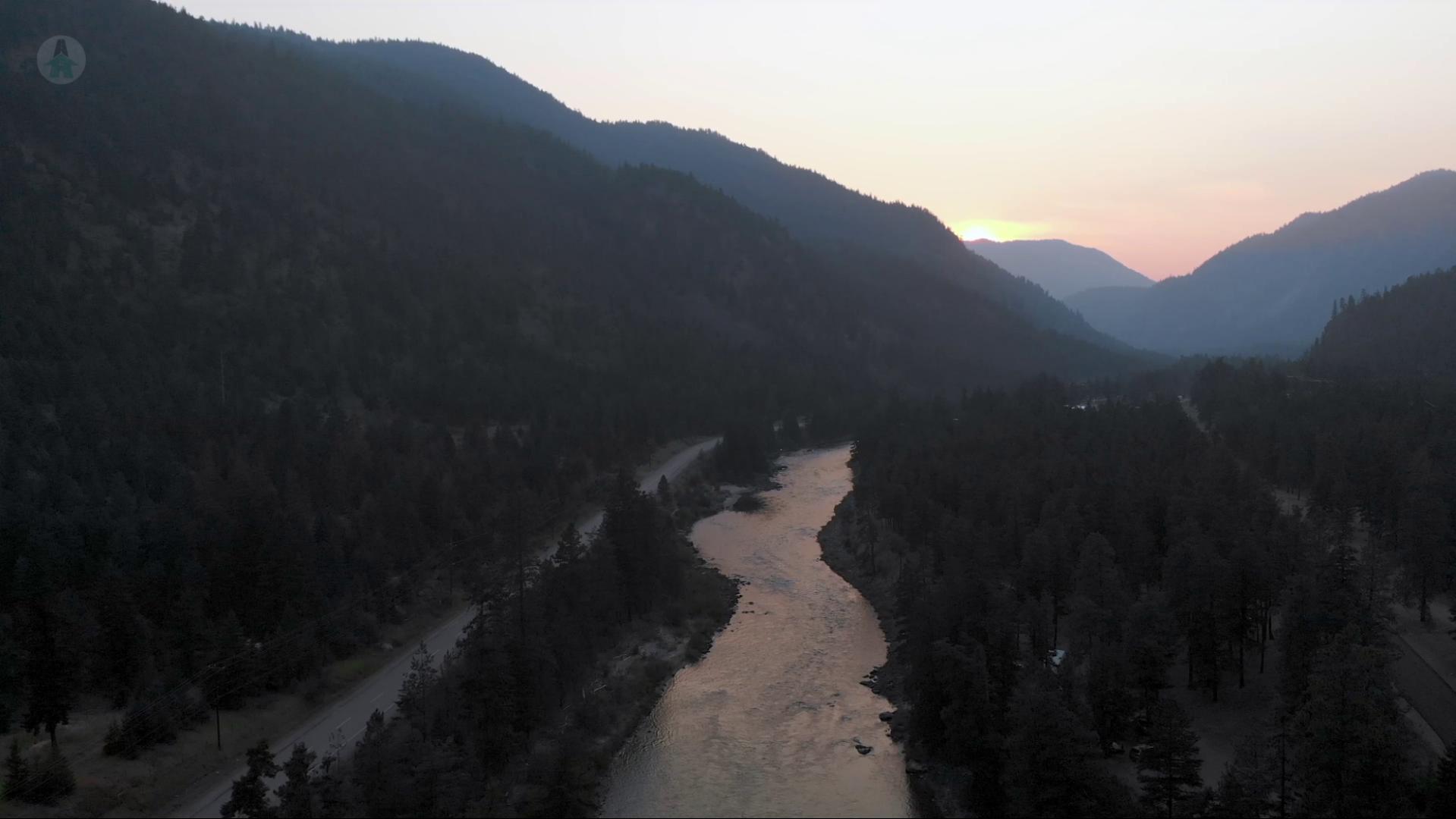 The Similkameen River View of the Similkameen River running through the valley of the same name. This valley is found in the Okanagan region of British Columbia, Canada.