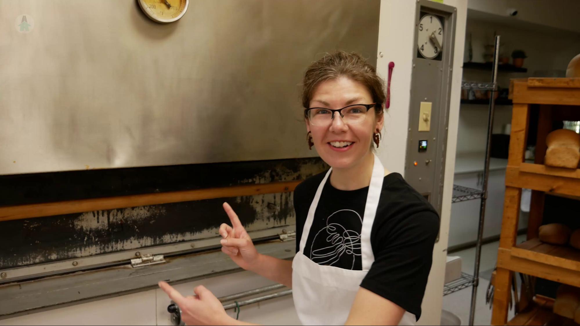 Bakery Equipment is BIG The oven at the Rolling Pin Bakery in Hope, BC