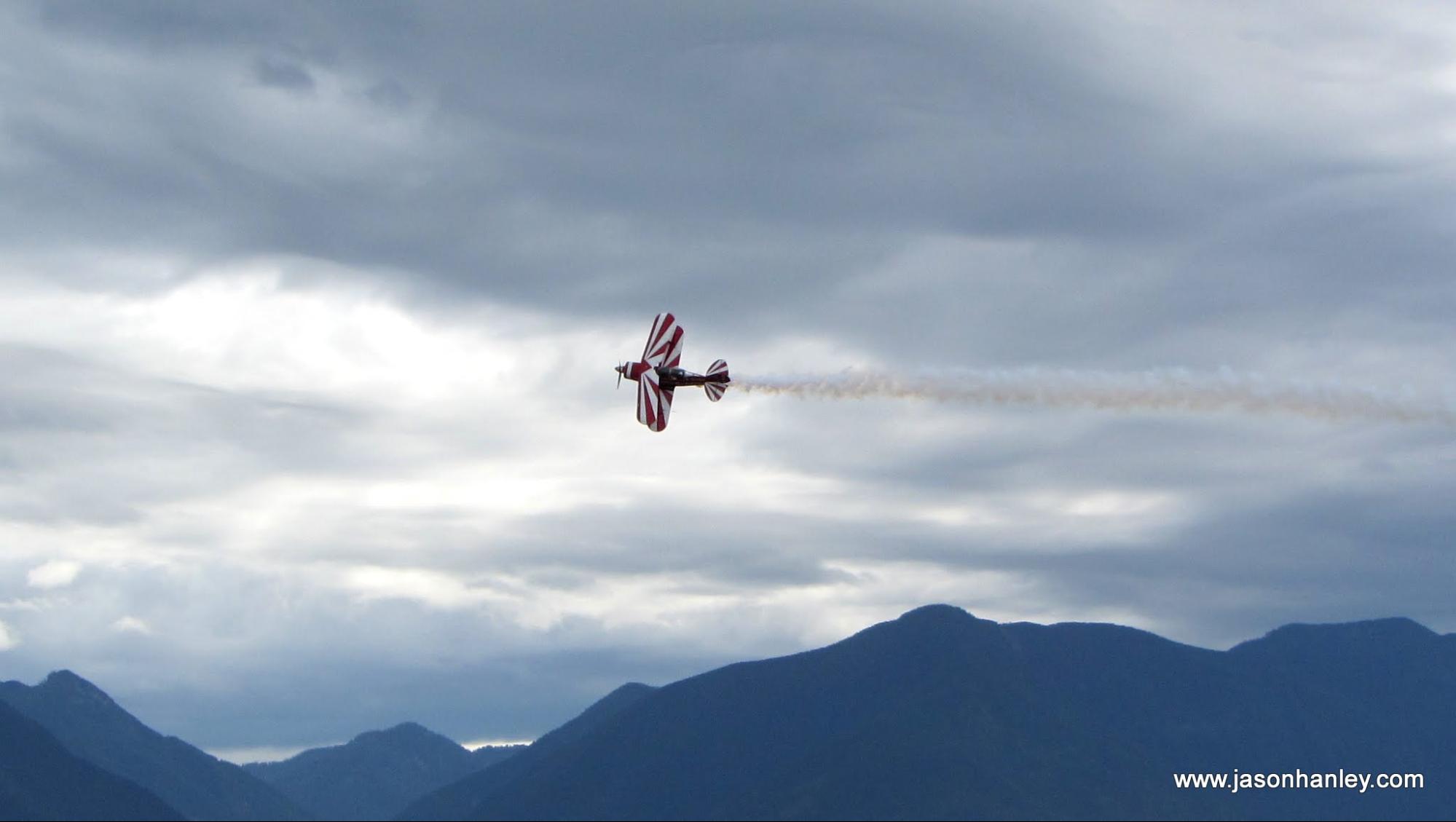 Airplane A plane performs tricks at the Chilliwack Airshow 2016