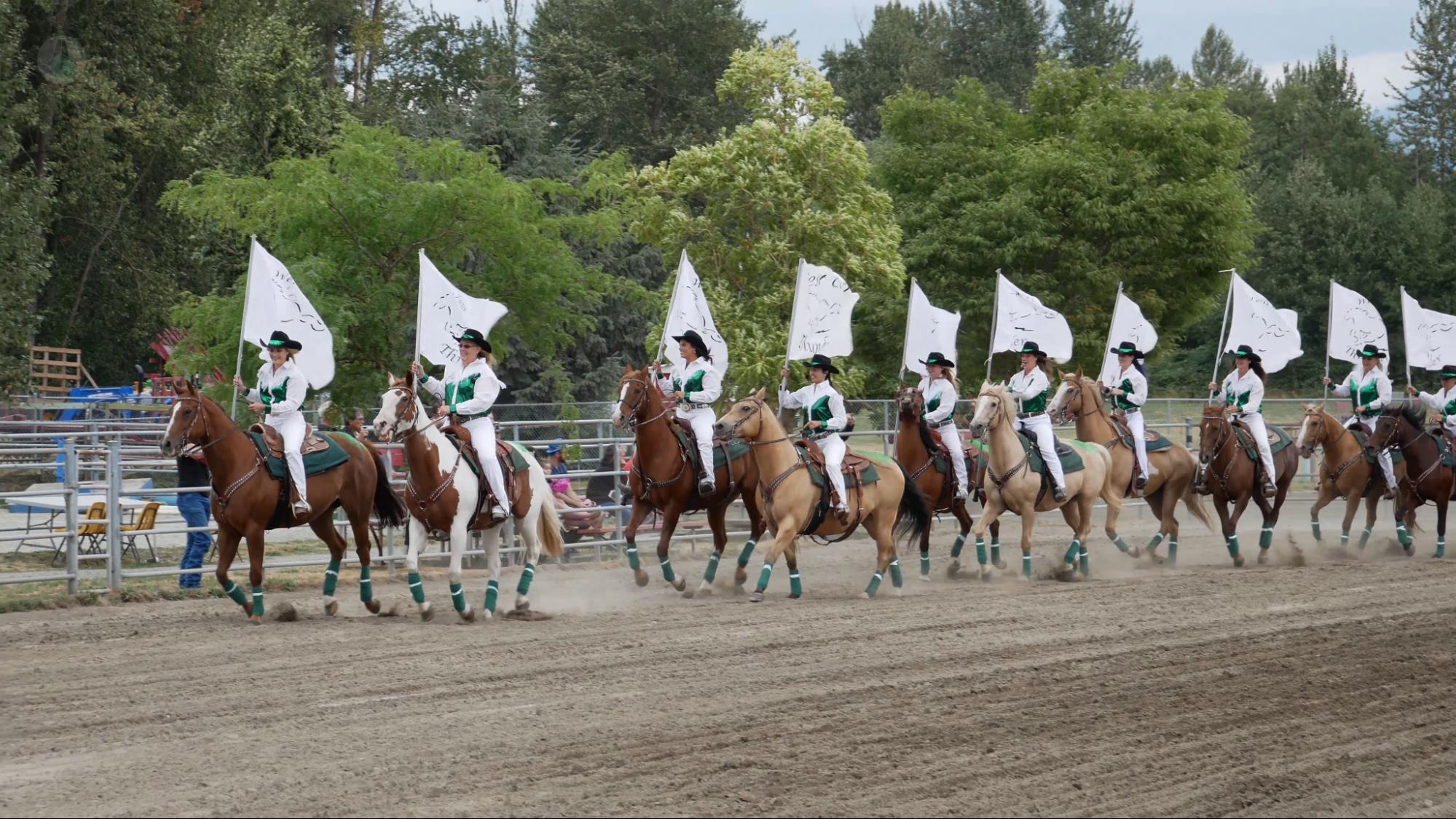 Rodeo The musical ride to kickoff the rodeo at the Chilliwack Fair 2021