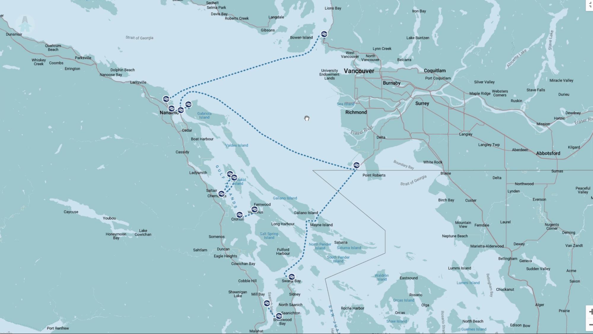BC Ferries route map BC ferries connects Vancouver to Vancouver Island by way of ferry between Horseshoe Bay and Nanaimo, Tsawwassen and Schwartz Bay or Tsawwassen and Nanaimo.